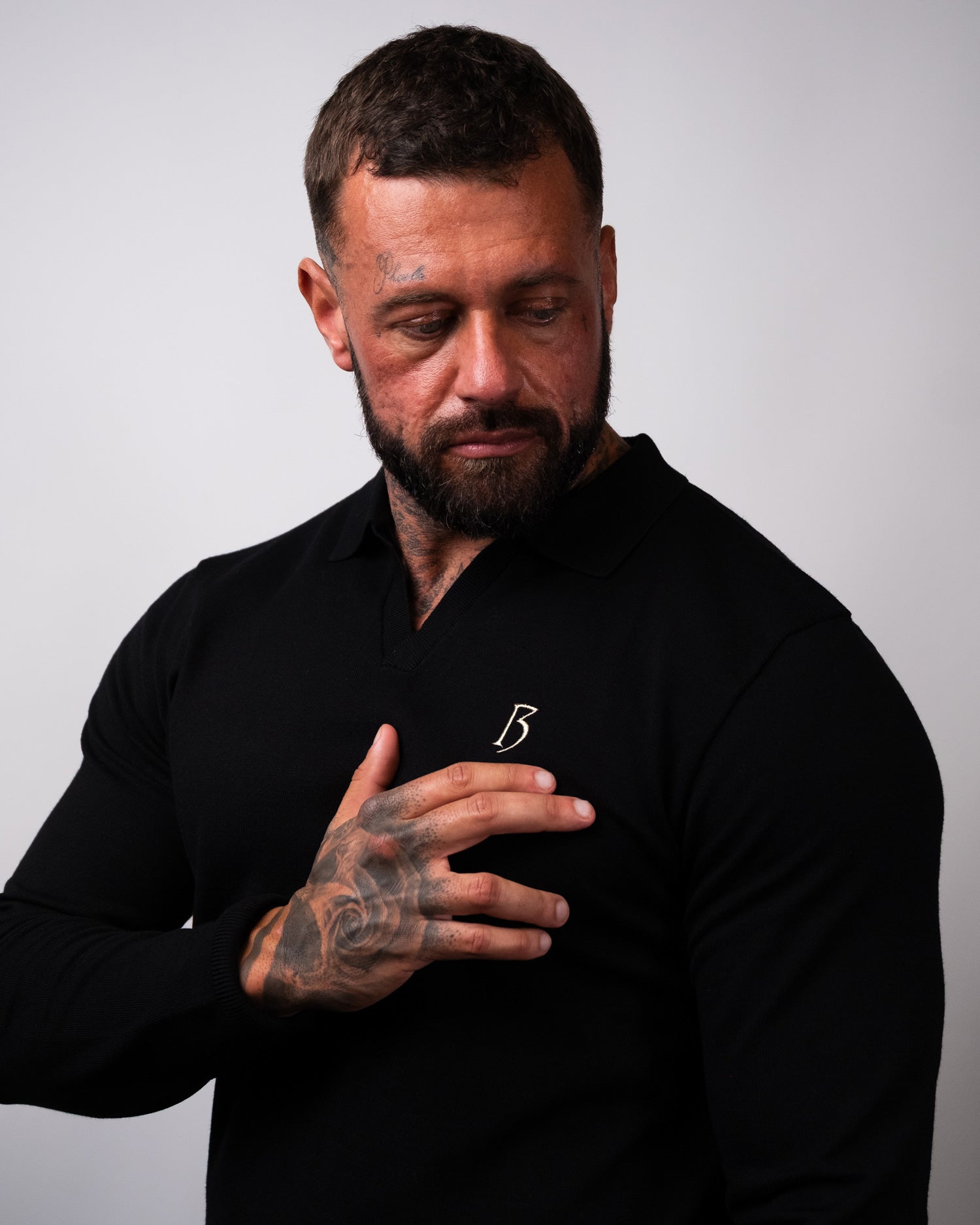 Black Long Sleeve - Gold Trim (Limited Edition)