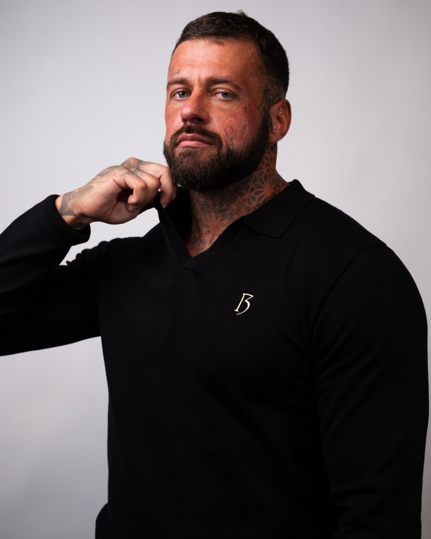 Black Long Sleeve - Gold Trim (Limited Edition)