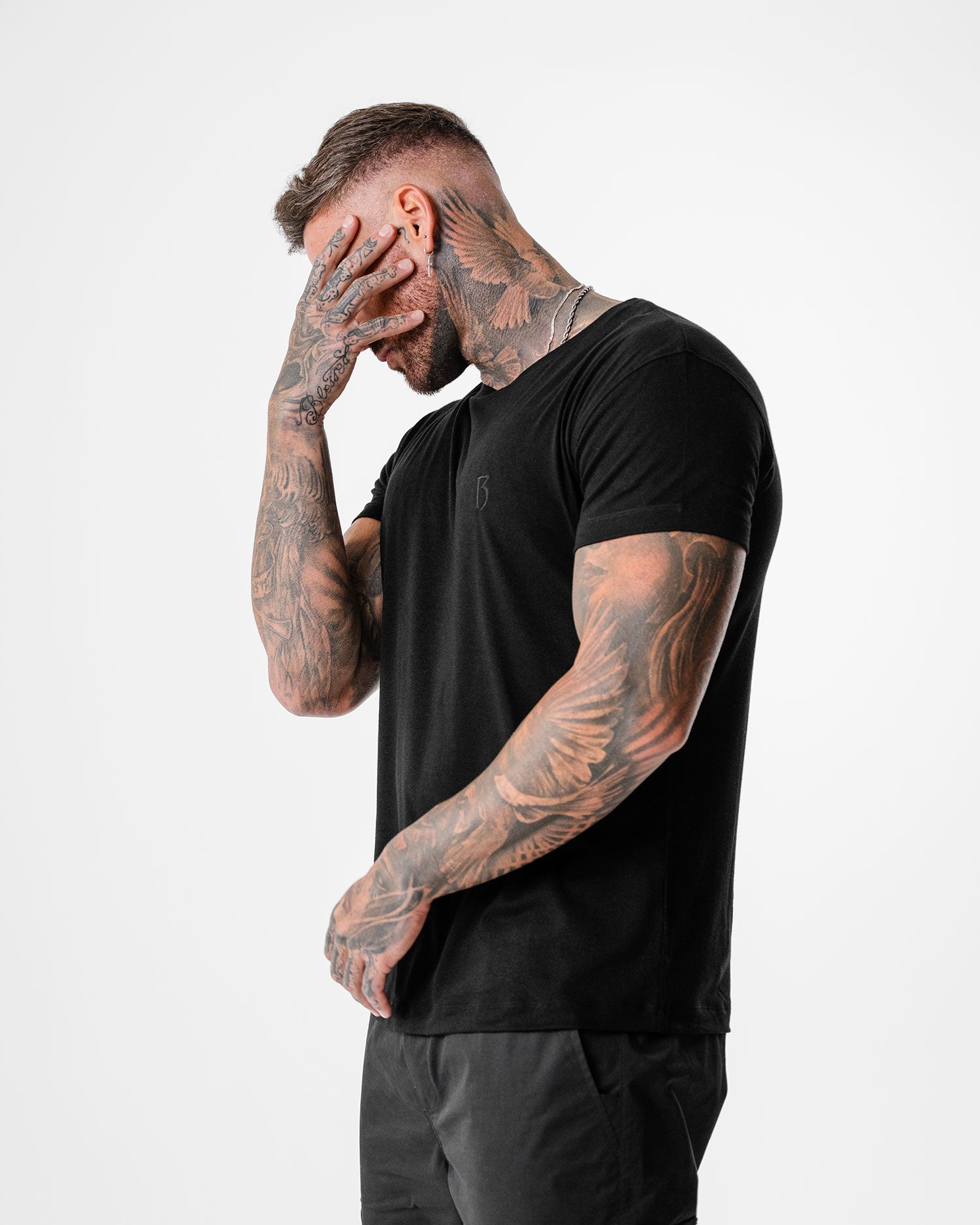 Black Slim Fit T Shirt