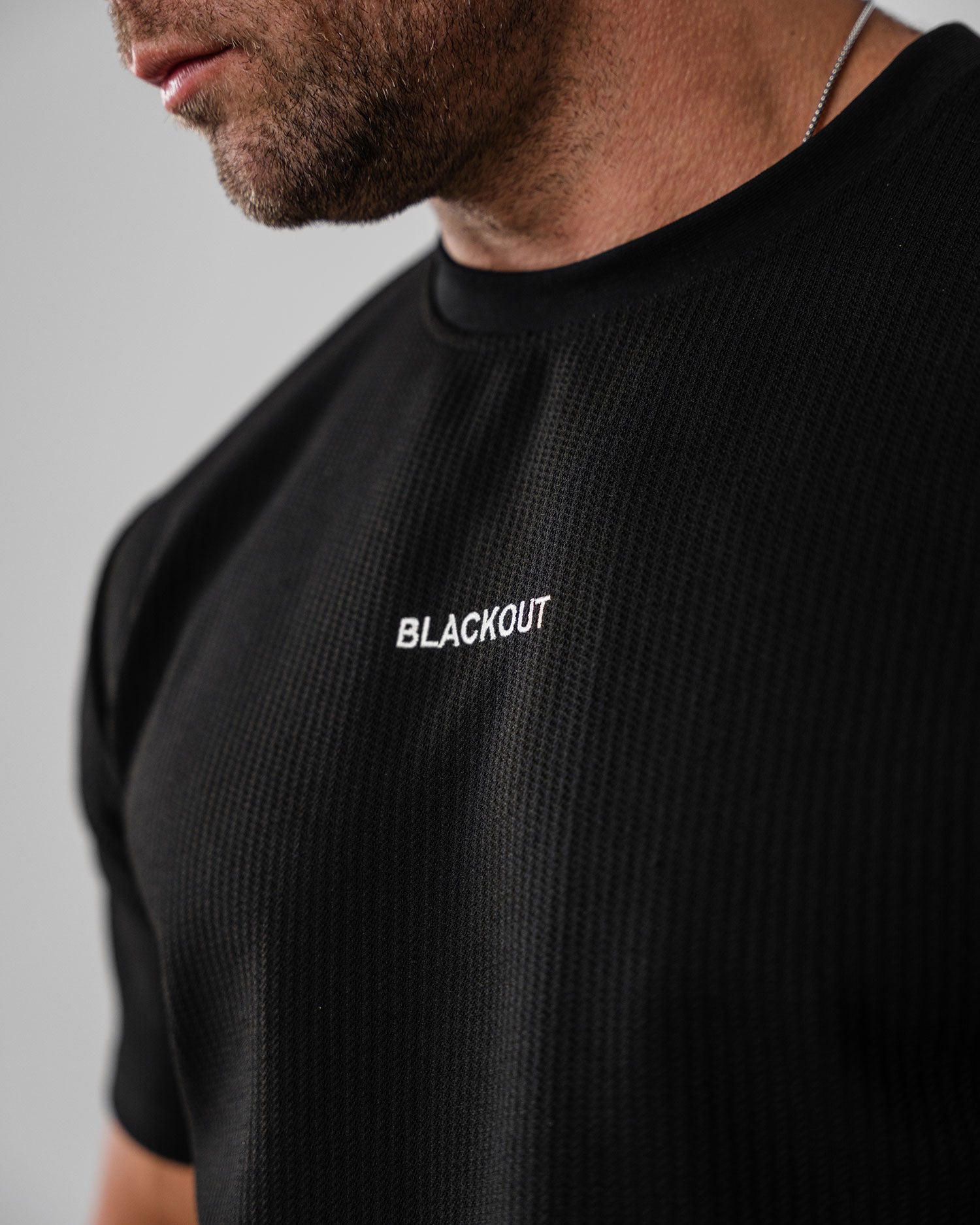 Black Knitted Tee