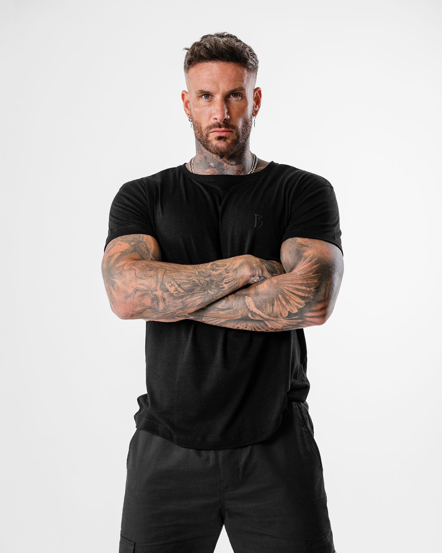 Black Slim Fit T Shirt