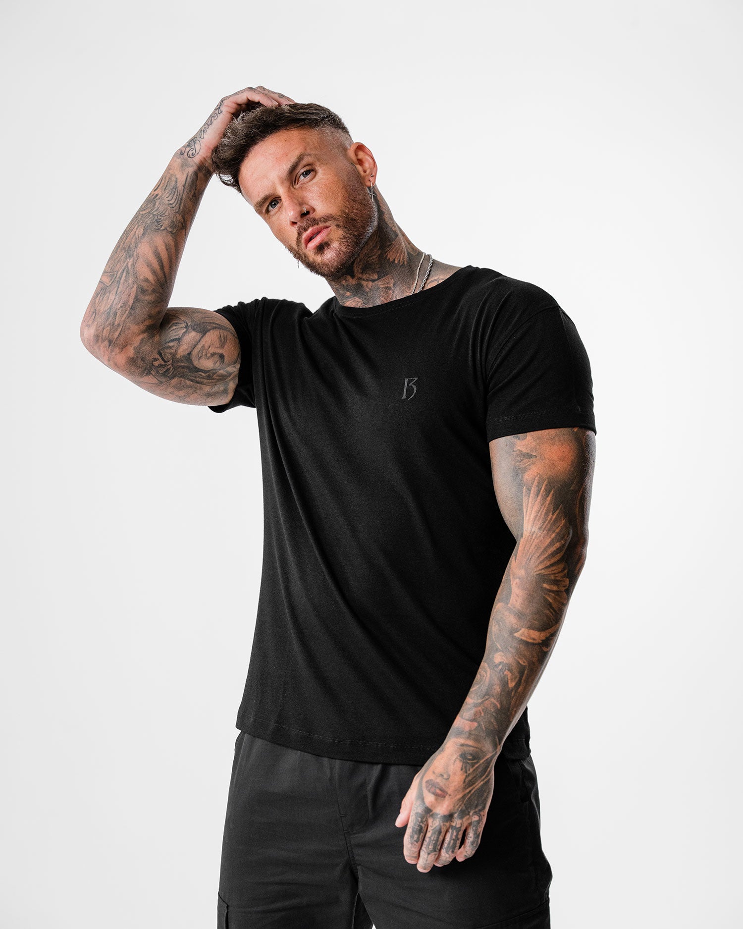 Black Slim Fit T Shirt