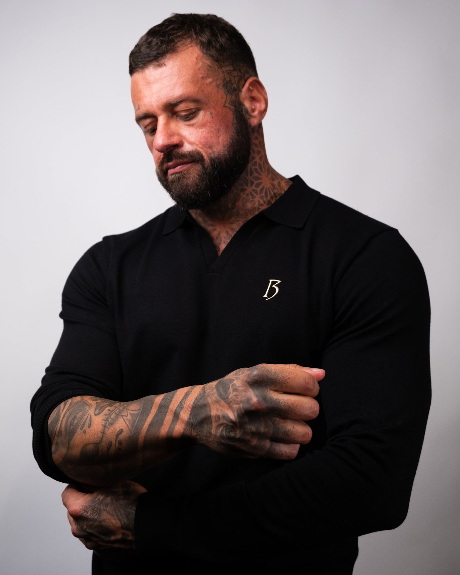 Black Long Sleeve - Gold Trim (Limited Edition)